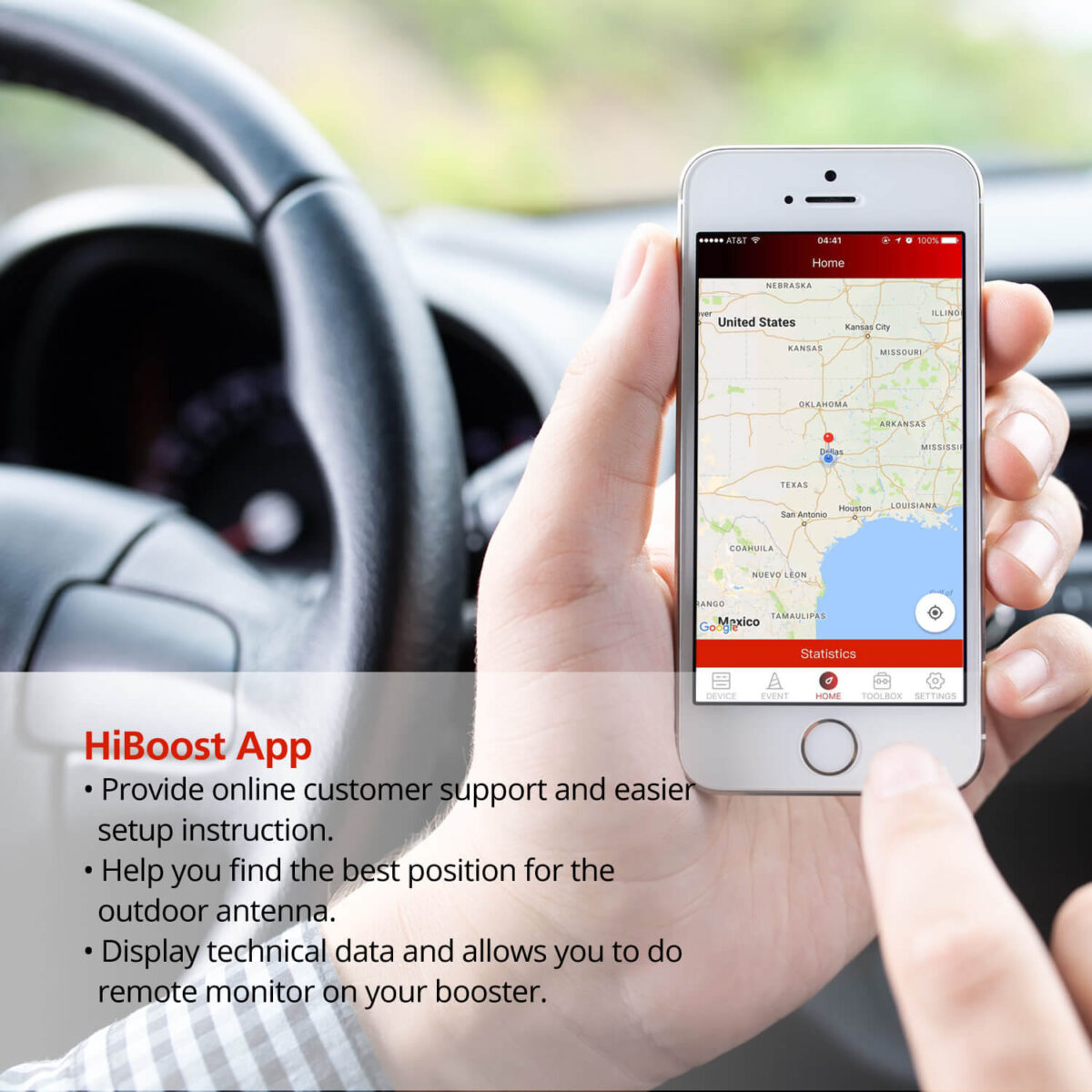 Hiboost Travel 4G 2.0 truck-app